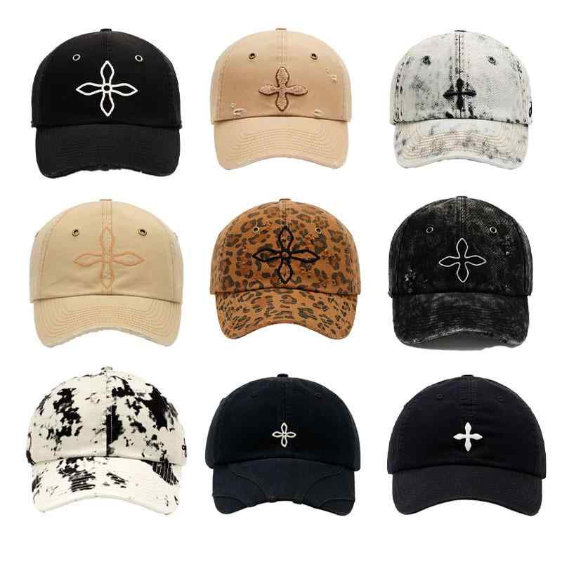 キャップ レディース メンズ デニム 野球帽 刺繍 ダメージ加工 レトロ スポーツ 紫外線対策 日焼け防止..