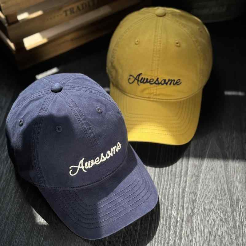Hats - 野球帽 メンズ レディース 大頭 深め コットン キャップ イエロー 黄色系 春夏 秋冬 UVカット 紫外線対策 日よけ 普段使い カジュアル