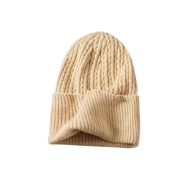 ニット帽 男女兼用 桑蚕糸 混紡 রোলアップワ치 真絲混紡 保温 通気性 無地 シンプル かわいい おしゃれ 秋冬(4)