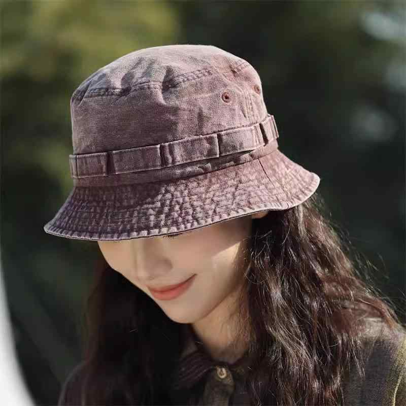 Outdoor - 帽子 レディース メンズ バケットハット 漁夫帽 日焼け防止 UVカット 紫外線対策 小顔効果 普段使い アウトドア ベージュ 黒 ブラック グレー 春夏