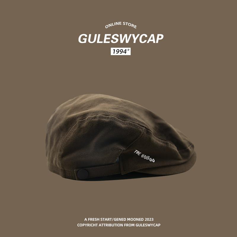 帽子 メンズ レディース レトロ 英伦風 ハンチング帽 日系 ベレー帽 シンプル 無地 鸭舌帽 ブラック ベージュ系 カーキ コーデュロイ・カテゴリ: 前進帽・対象シーズン: オールシーズン・帽子の種類: 丸型・つばの形状: つばなし・カラー: ブラック（布）.オフホワイト（布）.ダークブラウン.カーキグリーン（布）.コーデュロイブラック.コーデュロイダークブラウン.コーデュロイコーヒー・サイズ: フリーサイズ (56-60cm)・機能: 保温.日焼け防止・スタイル: 個性・・種類: 個性・加工方法: デジタルプリント