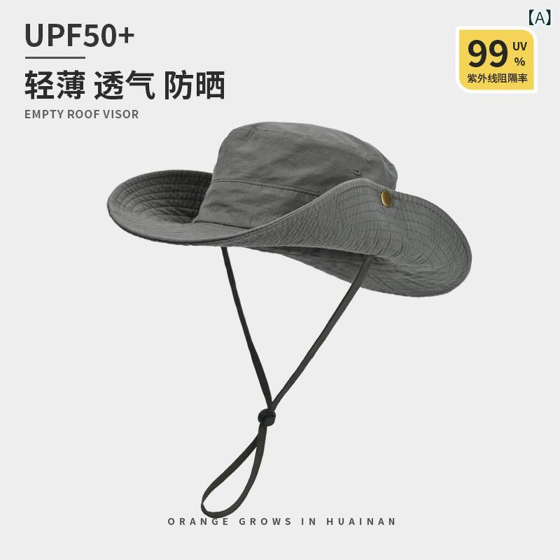 Hats - 帽子 レディース メンズ 漁夫帽 アウトドア ハット テンガロンハット キャンプ 折りたたみ つば広 UVカット 紫外線対策 綿 普段使い カジュアル スタイル 春夏 秋冬 煙グレー 青磁灰 米白 カーキ 深藍色 深邃黒