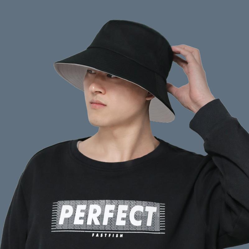 Hats - 帽子 メンズ 漁夫帽 バケットハット 日よけ帽 UVカット 通気性 大判サイズ 黒 ブラック ベージュ 春夏 秋冬