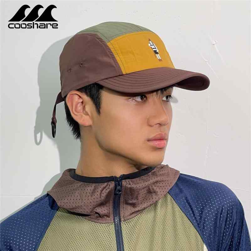 캡 레이디스 맨즈 UV컷 발수 속건 5 패널 자외선 대책 선탠 방지 접촉 냉감 시원한 모자 야구 모자 워크캡 등산 낚시 아웃도어 캐주얼 깊어