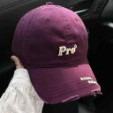 野球帽 レディース 韓国 ダメージ加工 キャップ メンズ ストリート 紫外線対策 日よけ 帽子 ブラック ネイビー カーキ グレー ワインレッド コーヒー パープル オフホワイト(4)