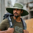 登山帽 メンズ 男性用 漁夫帽 UVカット 速乾 ハット 大きいサイズ つば広 日よけ帽子 アウトドア スポーツ 春夏 秋冬 紺色 黒 カーキ グレー ポリエス...