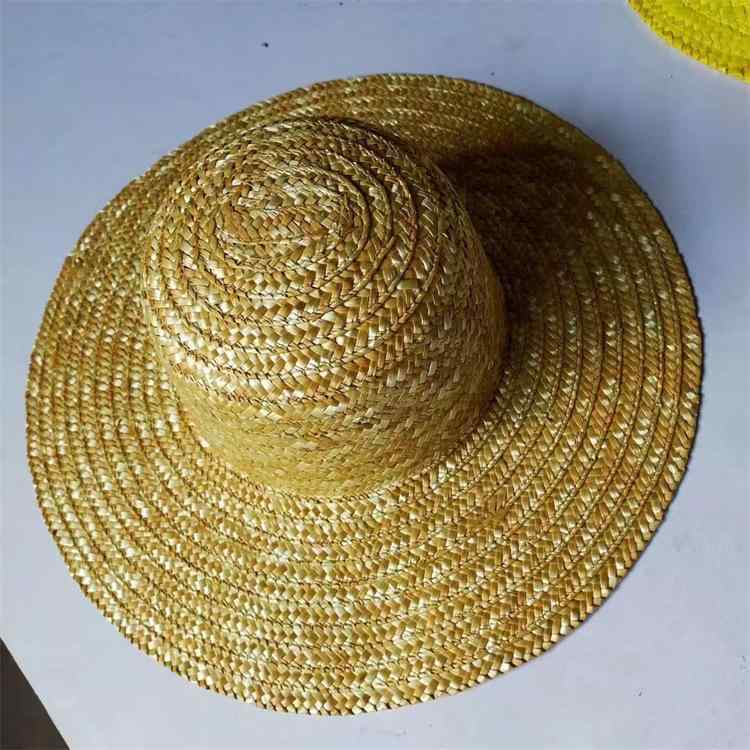 麦わら帽子 メンズ 男性用 農作業用 釣り 大つば 紫外線対策 通気性 遮光 本色(4)