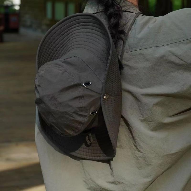 Hats - 帽子 レディース メンズ 漁夫帽 登山用 サファリハット UVカット 日焼け防止 紫外線対策 あご紐付き 速乾 通気性 カーキ ブラック グレー ネイビー グリーン