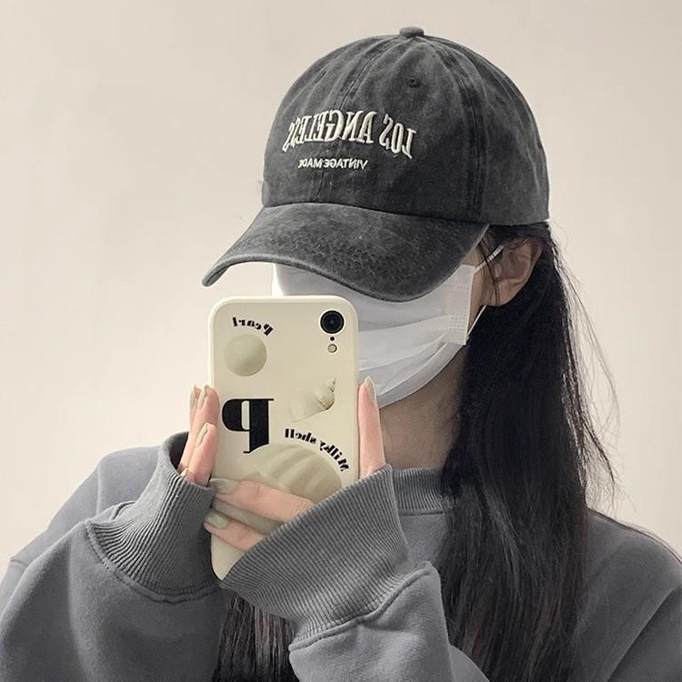 野球帽子 レディース 春夏 キャップ UVカット 日焼け防止 ウォッシュ加工 大きめサイズ 英字ロゴ デニム ブラック グレー ベージュ ネイビー カーキ
