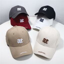 帽子 レディース メンズ 野球帽 キャップ カーブバイザー コットン 刺繡 英字ロゴ ブラック カーキ ベージュ ホワイト レッド グレー 日焼け防止 通気性 防風 紫外線対策 ストリート カジュアル スタイル 春(4)