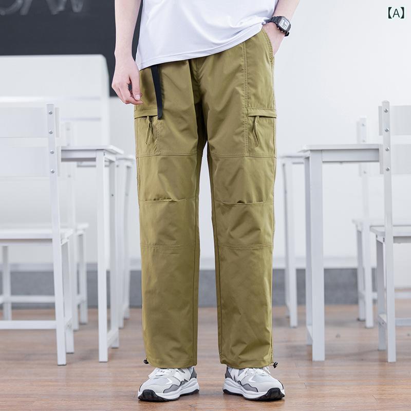 パンツ メンズ ボーイズ ジュニア ワークパンツ ストレートパンツ 幾何学模様 ミリ...