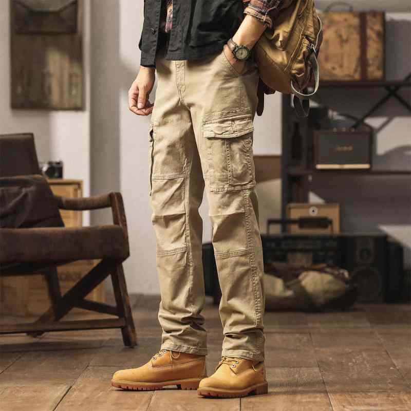 パンツ メンズ 男性用 カーゴパンツ ワークパンツ ミリタリーパンツ ストレート コットン 綿 多ポケット 軍パン カジュアル ゆったりめ 大きいサイズ カーキ ブラック ブラウン グリーン オールシーズン・カテゴリ: メンズパンツ・スタイル: アメリカンレトロ.カジュアル・対象: 35歳以上のビジネスマン・デザイン: ワークパンツ・パンツタイプ: ストレート・パンツ丈: フルレングス・ウエスト: ミドルウエスト・ベルト: なし・フロント: ジッパーフライ・・柄: 無地・素材: 綿・素材構成: 綿97.5%・シーン: カジュアル・裾: ストレート・加工: ウォッシュ加工・ディテール: マルチポケット・伸縮性: ややあり・カラー: アーミーグリーン.カーキ.ブラウン.ブラック・サイズ: 28.29.30.31.32.33.34.36.38・対象年齢: 成人・対象性別: 男性・特徴: 通気性.高さ色落ち防止機能