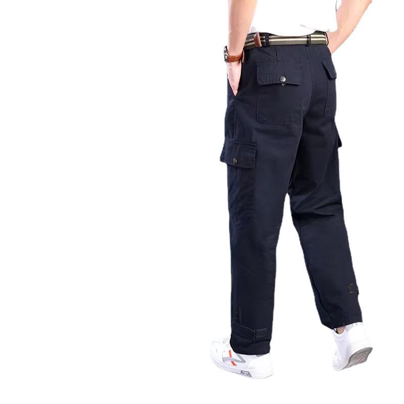 Golf - パンツ メンズ 作業ズボン ワークパンツ 綿 帆布 カーゴパンツ ミリタリーパンツ 作業服 普段使い アウトドア 春秋 グリーン カーキ ネイビー 4ポケット 6ポケット