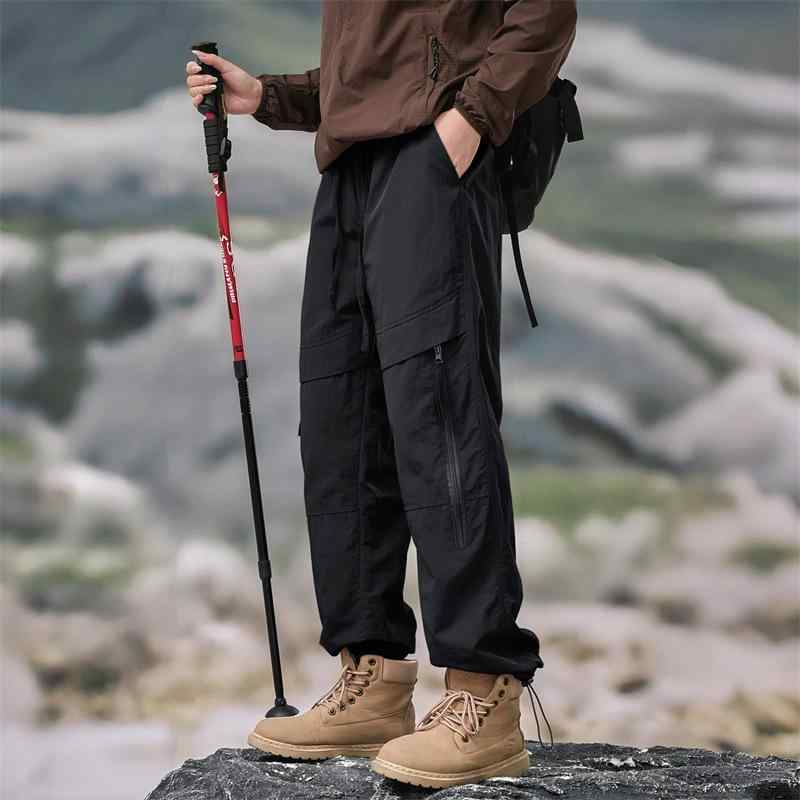 パンツ メンズ 春秋 ワークパンツ アウトドア 登山 ズボン レディース 防水 ゆったり ストレート カー..