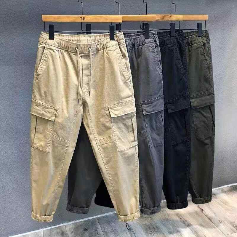 カーゴパンツ 男性用 ワークパンツ コットン テーパードパンツ カジュアルパンツ ゆったり 無地 カーキ グレー ブラック グリーン 秋・カテゴリ: カジュアルパンツ・スタイル: 韓国・パンツ型: ルーズ・パンツ丈: フルレングス・ウエスト: ミドルウエスト・ベルト: あり・前立て: 紐・・柄: 無地・素材: 綿・主な素材の組成: 綿55%・対象年齢層: 18-24歳・対象性別: 男性・シーン: カジュアル・裾: 絞り・ディテール: ポケット・伸縮性: なし・色: カーキ.グレー.ブラック.グリーン・サイズ: M.L.XL.2XL.3XL