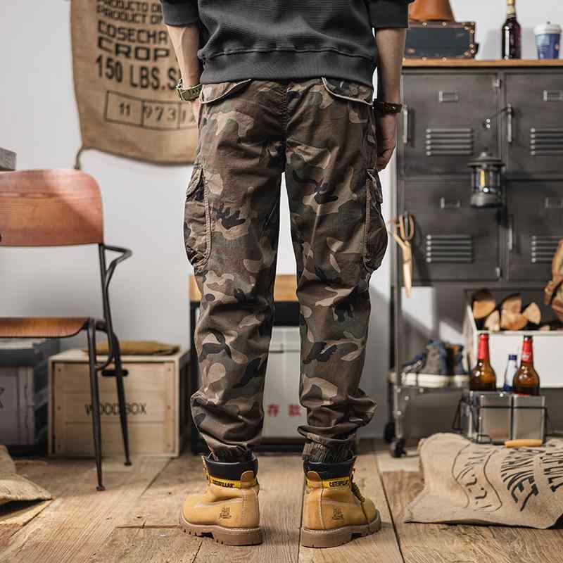カーゴパンツ 男性用 9分丈 迷彩柄 ミリタリーパンツ ストレートパンツ ドローストリング 中厚手 コットン混紡 ゆったり 大きめサイズ 多ポケット カジュアル スタイル・スタイル: 日系・対象: 18-24歳・種類: 作業パンツ・パンツタイプ: ストレート・パンツ丈: 9分丈・ウエスト: ミドルウエスト・ベルト: なし・フロント: ひも・・柄: 迷彩・誤差範囲: 1-3cm・対象: 大柄な方向け・生地: 綿混紡・主な生地の組成: 綿70%・利用シーン: カジュアル・裾: ストレート・ディテール: 多ポケット・伸縮性: 微ストレッチ・生地: 綿・色: カーキ・サイズ: M.L.XL.2XL.3XL.4XL・対象: メンズ・製品カテゴリ: カジュアルパンツ・対象年齢: 大人