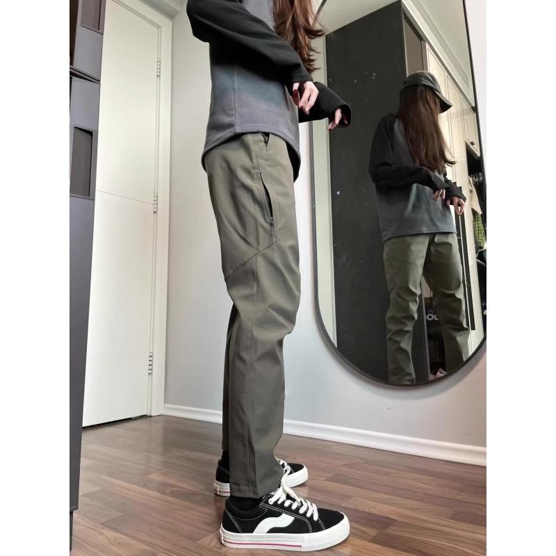 パンツ メンズ アウトドア 登山用パンツ 防水 防風 撥水 ワークパンツ 作業着 カーゴパンツ ゆったり ストレート カーキ ブラック