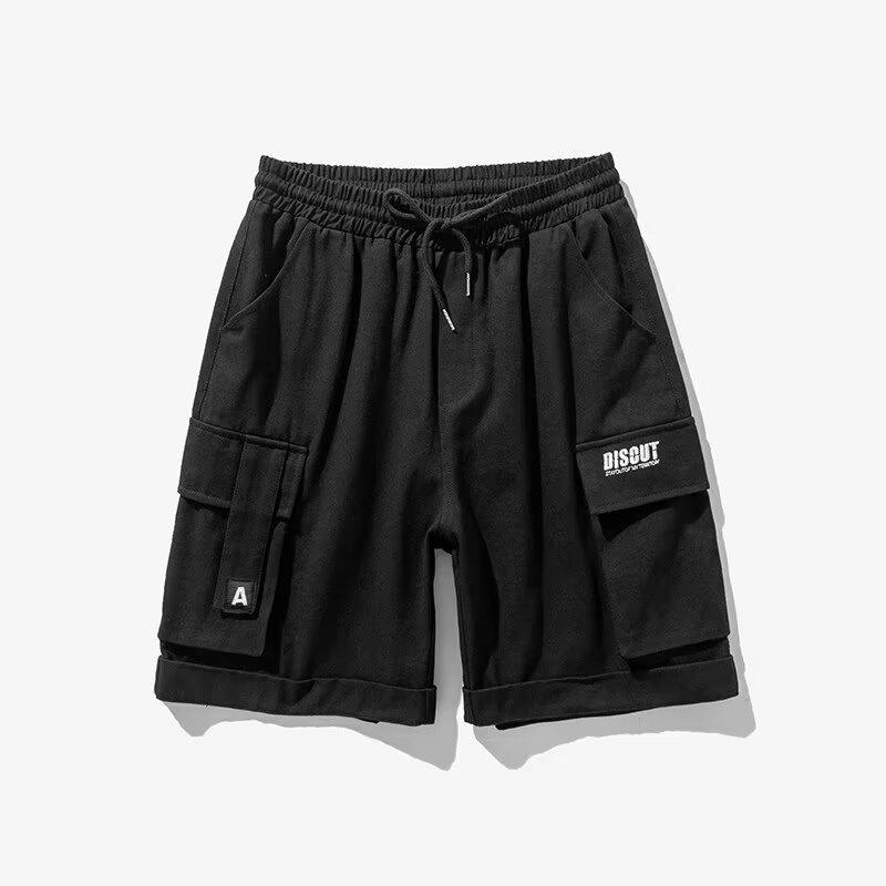 褲子 - ハーフパンツ メンズ カーゴパンツ ショートパンツ 男性用 ゆったり ビッグサイズ ワークパンツ ミリタリー 無地 黒 カーキ 緑 春夏