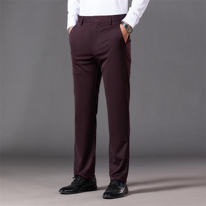 カジュアルパンツ メンズ 男性用 ビジネス ベーシック 快適 ストレートパンツ ミドルエイジ 普段使い ..