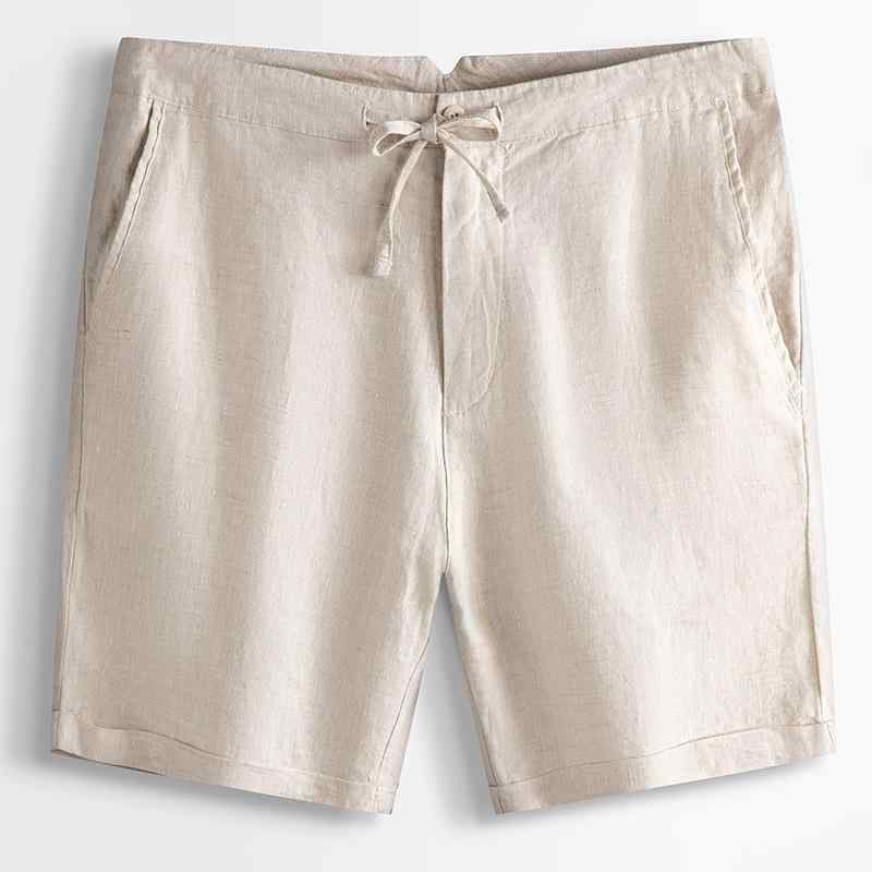 Men'S Wear - 麻 短パン 男性用 リネン バギーパンツ 中国風 夏パンツ 普段使い 薄手 ズボン 快適 通気性 無地 S M L XL 2XL