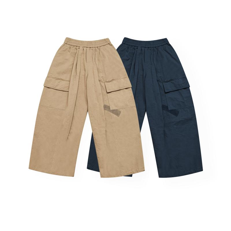 Pants - カーゴパンツ メンズ 男性用 アウトドア ワークパンツ 多ポケット 切り替え 宽松 カジュアルパンツ カーキ 紺 春