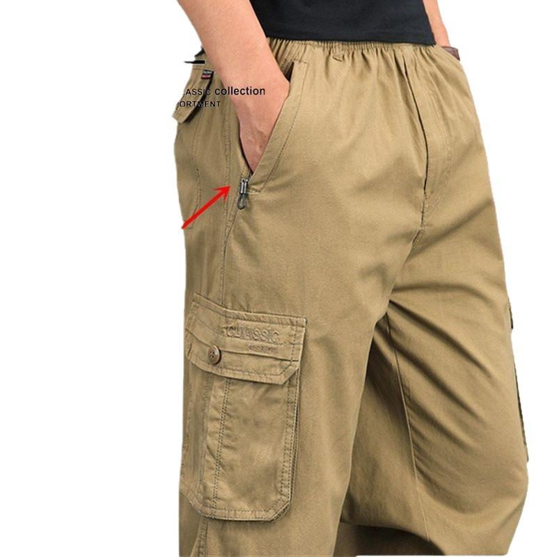 パンツ メンズ 男性用 大きいサイズ 多ポケット カーゴパンツ 綿 混紡 ゆったり ストレート ミリタリー カジュアル 高身長 普段使い ブラック カーキ グレー 春夏・スタイル: ストリート・対象年齢: 成人・対象: メンズ・カテゴリ: カジュアルパンツ・パンツの種類: ワークパンツ・パンツ丈: フルレングス・ウエスト: ハイウエスト・ベルト: なし・前立て: ボタン・厚さ: 薄手・柄: 無地・フィット: ルーズ・生地: 綿・主な素材: 綿・主な素材の含有量: 96%以上・ディテール: マルチポケット・伸縮性: なし・裾のスタイル: ストレート・加工: 防しわ加工・色: ブラック.カーキ.グレー.アーミーグリーン.ライトグレー.ネイビー（各種デザイン違いあり）・サイズ: M.L.XL.2XL.3XL.4XL.5XL.6XL