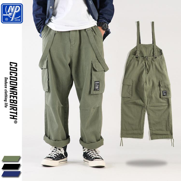 オーバーオール 男性用 カーゴパンツ ワイドパンツ アメカジ 綿 ワークパンツ ミリタリーパンツ ストレ..