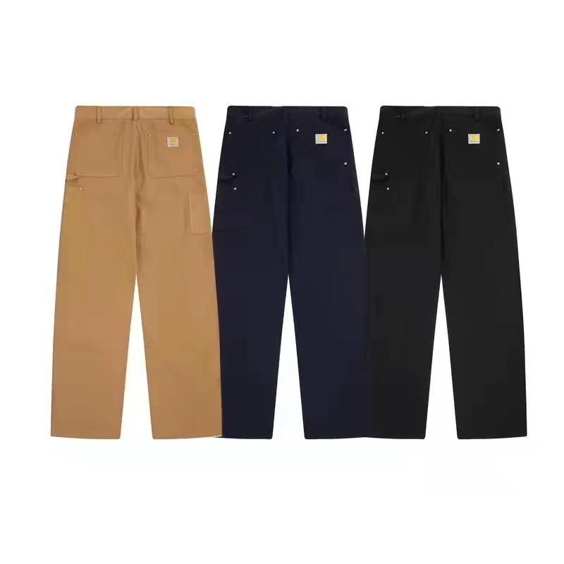 TAKEO KIKUCHI SPORT - ワークパンツ 男性用 メンズ 復古風 レトロ 多ポケット ローライズ ルーズフィット ストレート ロングパンツ 綿 コットン 作業着 普段使い アウトドア ブラック 黒 ブラウン 茶色 ネイビー 紺色