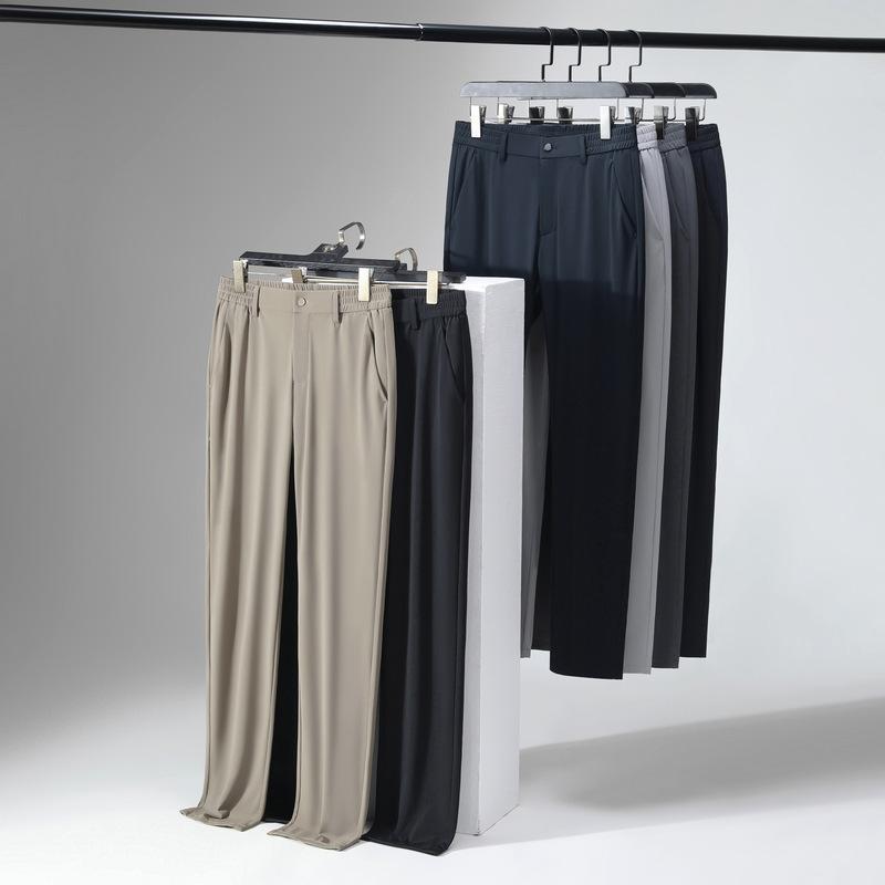 パンツ メンズ ビジネス カジュアルパンツ 接触冷感 ストレッチ スラックス 薄手 速乾性 無地 ズボン 男性用 サマーパンツ 通勤 高弾力 春夏・スタイル: ビジネス・対象: メンズ・パンツ丈: フルレングス・パンツ型: ストレート・ウエスト: ミドルウエスト・ベルト: 有り・フロント: ジッパーフライ・厚さ: 薄手・柄: 無地・素材: アイス(ナイロン78.1%.スパンデックス21.9%)・伸縮性: 高さ・裾: ストレート・色: カーキ.ブラック.グレー.ダークブルー.チャコールグレー.ライトグレー・サイズ: 29.30.31.32.33.34.35.36.38.40・機能: 通気.防水.高弾性.防シワ.防汚・カテゴリ: カジュアルパンツ