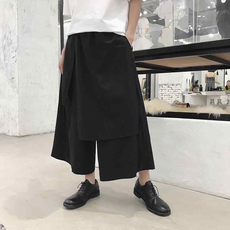 パンツ メンズ 男性用 サルエルパンツ ワイドレッグパンツ 9分丈パンツ ハーレムパ...