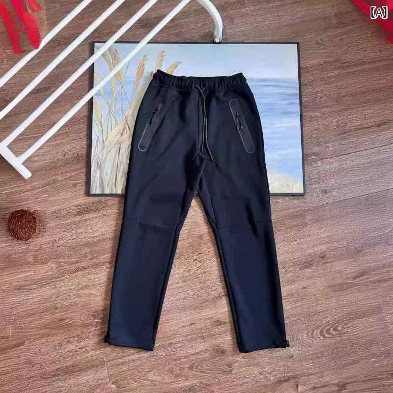 スウェットパンツ メンズ スポーツ カジュアル ストレート 春秋 5色 コットン混紡 運動着 普段使い 部屋着 黒 グレー 緑 カーキ ネイビー