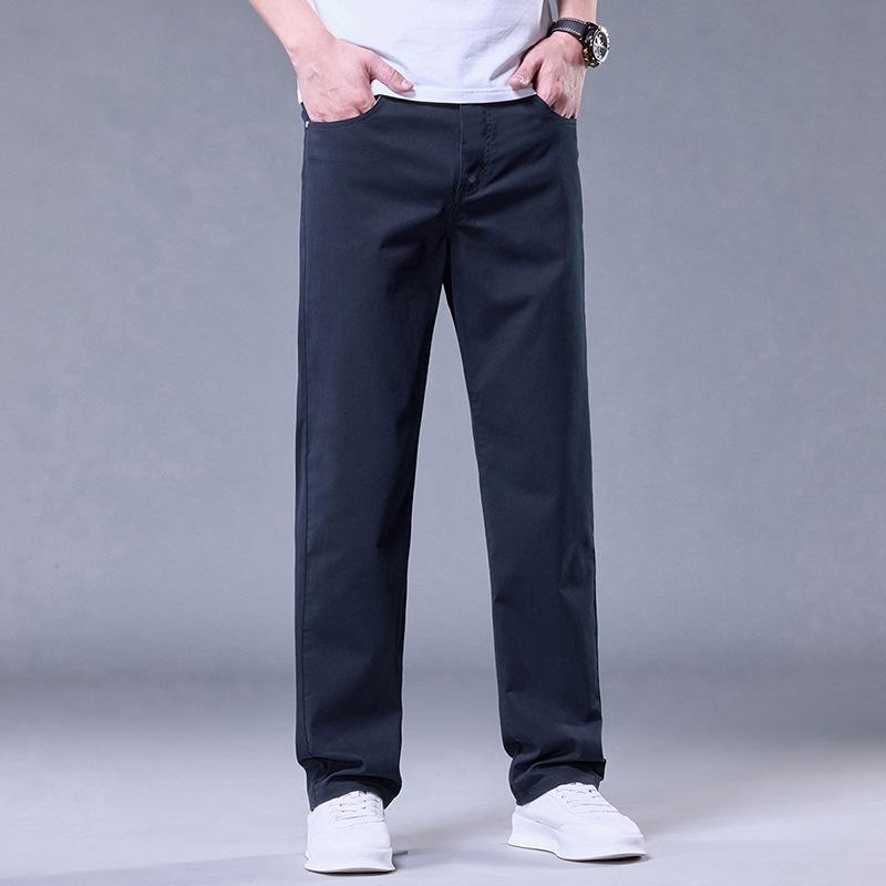 カジュアルパンツ メンズ 男性用 コットン ズボン ビジネス 通勤 ストレートパンツ ロングパンツ オー..