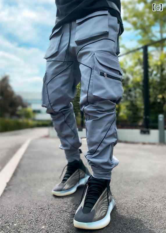 パンツ メンズ 男性用 カーゴパンツ ワークパンツ ストレートパンツ リラックスフ...