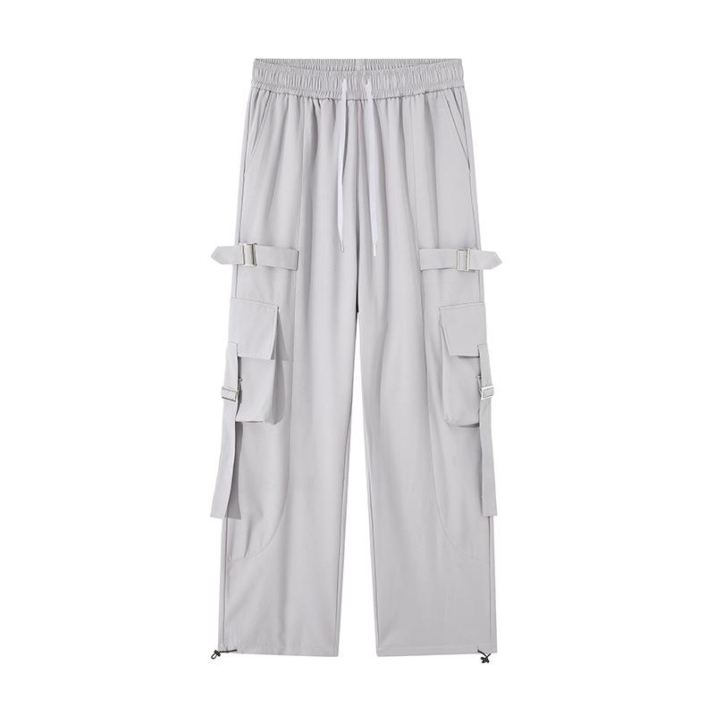 パンツ 男性用 ワークパンツ ストレートパンツ メンズ ボトムス ズボン 普段使い 高身長 ゆったり ブラック グレー オリーブグリーン 秋