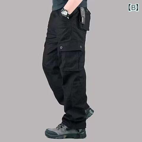 ワークパンツ メンズ 男性用 作業着 カーゴパンツ ゆったり ストレートパンツ 多ポ...