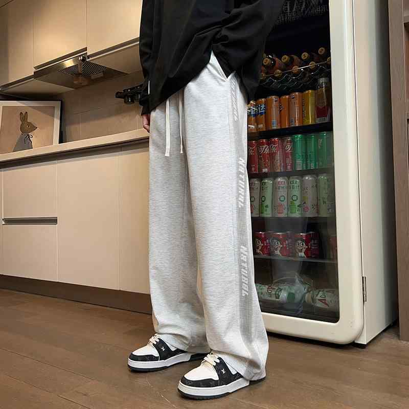スウェットパンツ メンズ 男性用 テーパードパンツ イージーパンツ リラックスパンツ 普段使い 部屋着 薄手 高弾性 ブラック 黒 グレー グレー・商品タイプ: カジュアルパンツ・スタイル: 流行・対象年齢: 青少年.成人・対象: 男性・サイズ: M, L, XL, 2XL, 3XL, 4XL・カラー: ブラック, 浅グレー・柄: 文字.数字.アルファベット・パンツ丈: フルレングス・パンツのタイプ: ストレート・股上: ハイウエスト・生地: 綿混紡・素材: 抗シワ・厚さ: 薄手・伸縮性: 中・ディテール: ステッチ