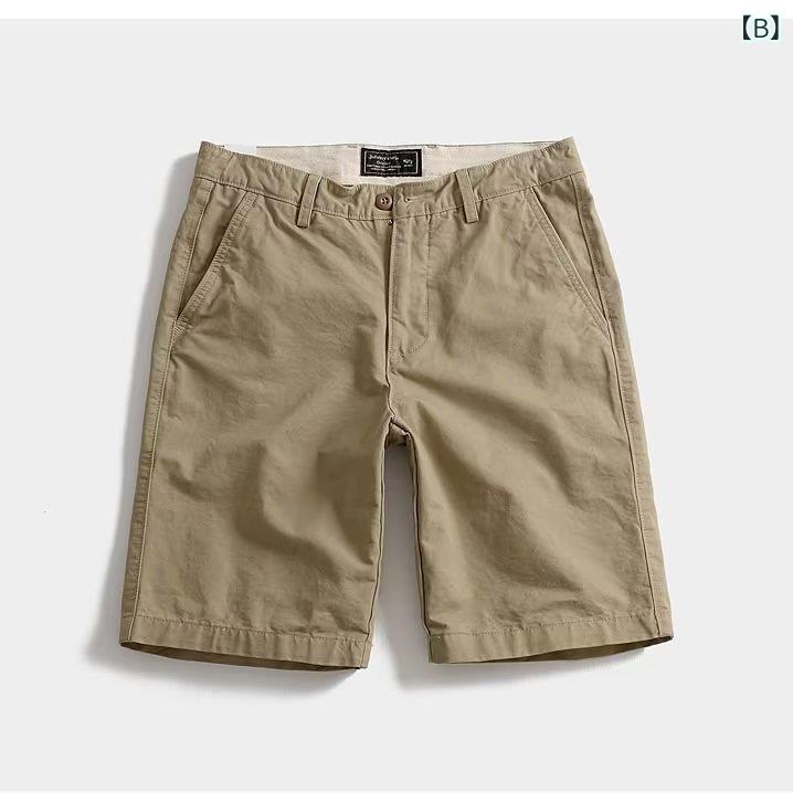 ハーフパンツ メンズ カーゴパンツ ゆったり 5分丈 ワイドパンツ コットンブレンド 高弾性 ブラック カーキ グリーン linears-10732507 LINEAR shop サンプル画像3