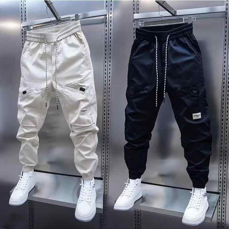 ワークパンツ メンズ ルーズフィット カジュアルパンツ ストリート系 絞り染め テーパードパンツ 無地 秋(4.0)