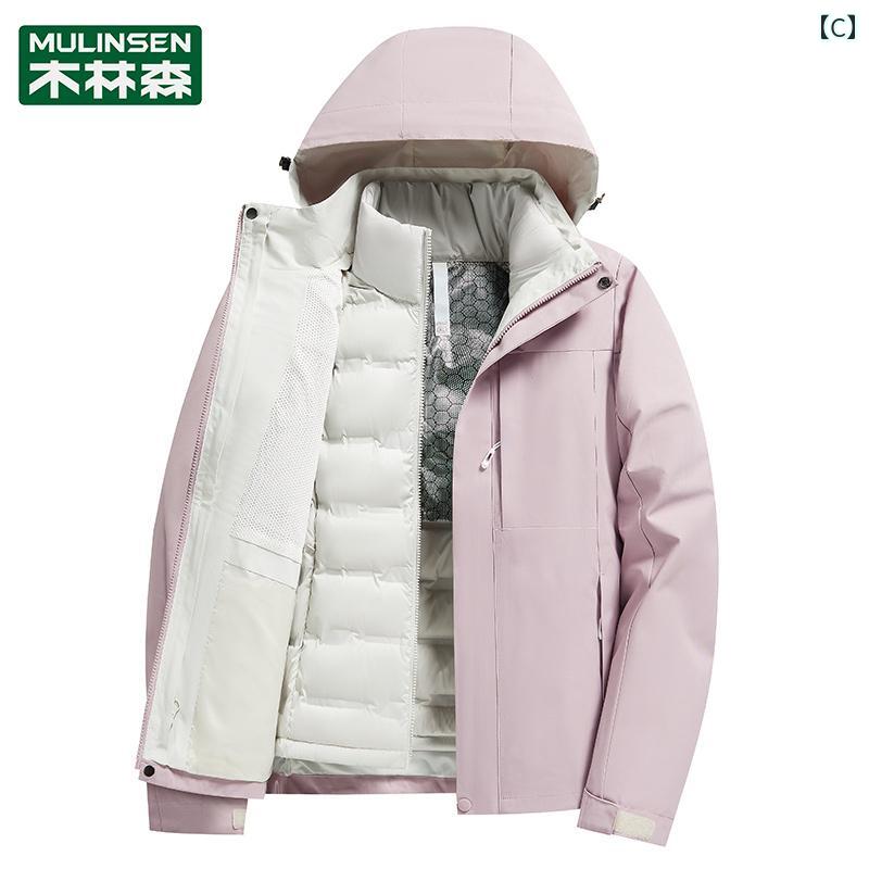 Mulen ジャケット ダウン メンズ レディース 2025年 冬物 取り外し可能 スリーインワン ライナー.カラフルカラーオシャレ