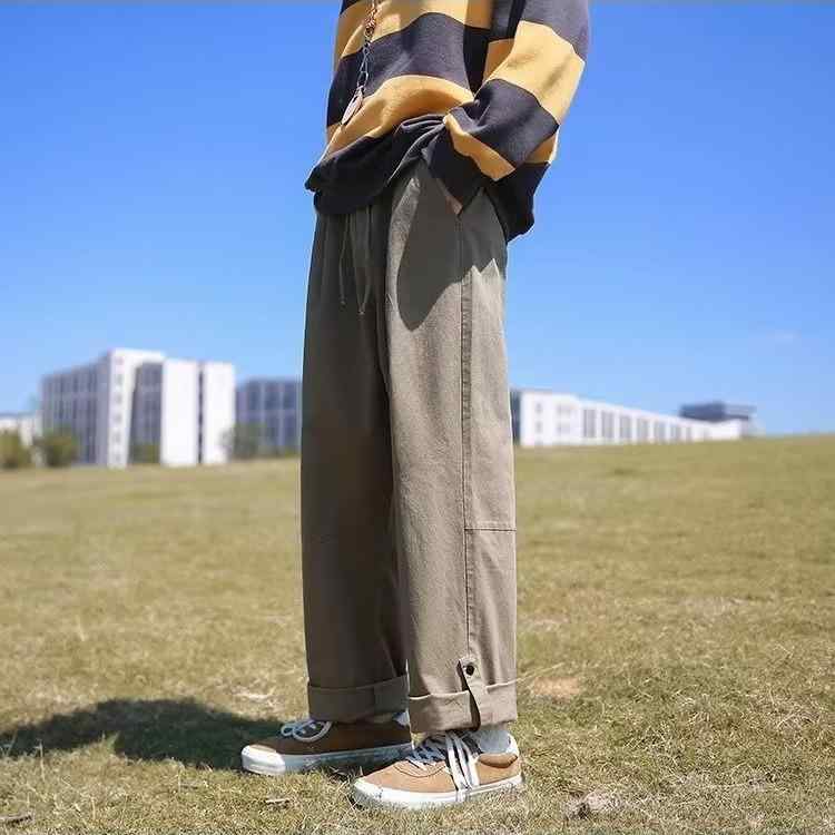 カジュアルパンツ メンズ 春秋 コットン ゆったり ストレート ワークパンツ カーキ ブラック グリーン・カテゴリ: カジュアルパンツ・スタイル: 日本風・パンツの長さ: 長ズボン・パンツのタイプ: ストレート・ウエスト: ミドルウエスト・ベルト: なし・前立て: ジッパー・・柄: 無地・対象年齢: 成人・対象: メンズ・主な素材: 綿混紡・パンツ裾: ストレート・加工: ノンアイロン・ディテール: ボタン・伸縮性: なし・生地: 斜文織り綿・カラー: カーキ.ブラック.グリーン・サイズ: M.L.XL.2XL.3XL.4XL