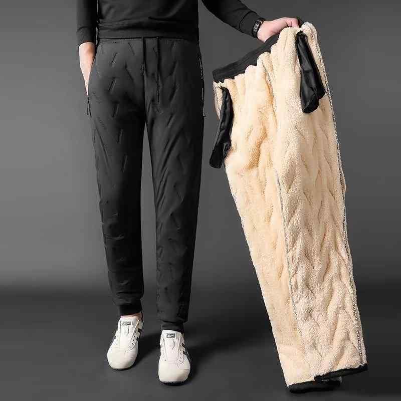 Rakuten - ズボン メンズ 裏起毛 暖パン 防寒 ズボン あったか 厚手 ストレート レッグ パンツ 伸縮性 ウエストゴム 普段使い 部屋着 アウトドア 秋冬 ブラック グレー