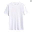 Tシャツ メンズ 男性用 半袖 Tシャツ カットソー 丸首 コットン 防汚 撥水 吸湿速乾 無地 トップス インナー カジュアル スタイル(x2)