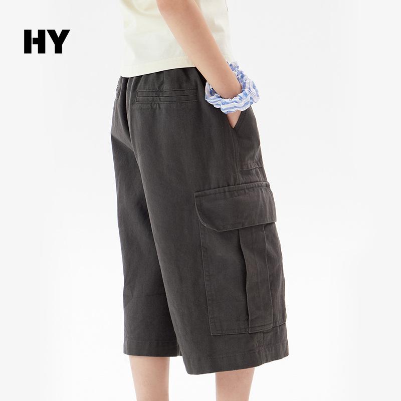 キッズ 工装パンツ ハーフパンツ 女の子 男の子 子供服 コットン 中厚手 無地 グレー 120 130 140 150 ..