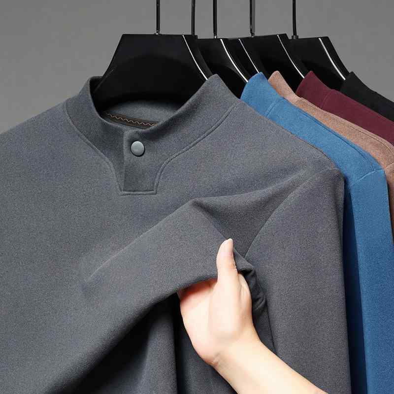 Tシャツ メンズ 男性用 秋冬 裏起毛 カットソー 長袖 トレーナー トップス インナー あったか 暖か 無地 ゆったり ルームウェア 部屋着 白 黒 紺 グレー 赤