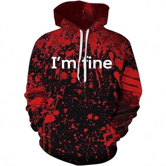 パーカー メンズ 男性用 ストリート プルオーバー フード付き ポリエステル プリント柄 秋冬 普段使い リラックス