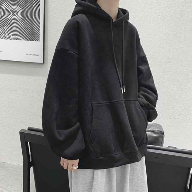 パーカー メンズ 無地 裏起毛 プルオーバー 長袖 連結リブ袖口 フード付き トップス ゆったり 冬 ホワイト ブラック M L XL 2XL 3XL 4XL 5XL(x2)