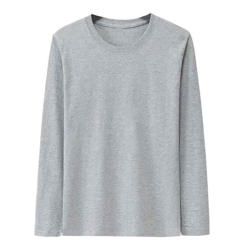 Tシャツ メンズ 長袖 カットソー プルオーバー 薄手 ポリエステル混紡 無地 スタイリッシュ カジュアル 秋 グレー ワインレッド ネイビー ブラック ホワイト