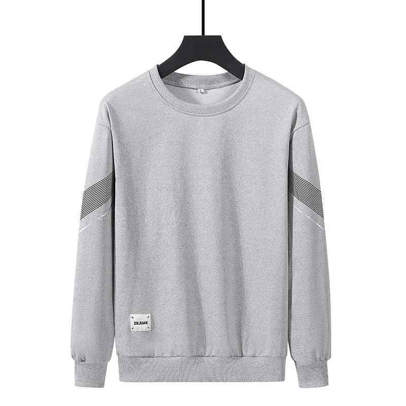 トレーナー メンズ プルオーバー 長袖Tシャツ スポーティー スウェット パーカー トップス ルーズフィット ポリエステル 無地 ブラック ブルー ホワイト グレー 春