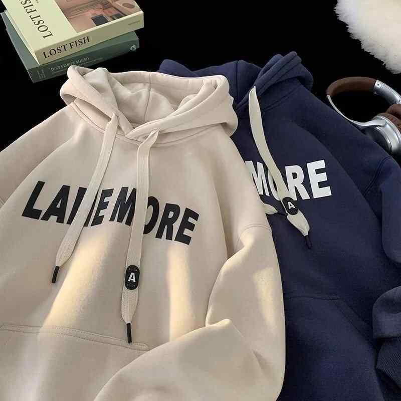 パーカー メンズ 春秋 裏起毛 厚手 ティーンエイジャー トレーナー ゆったり ポリエステル ブラック 黒..