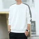 スウェット メンズ レディース 韓国 スポーティー カジュアル トップス 長袖 配色 秋物 普段使い ルームウェア
